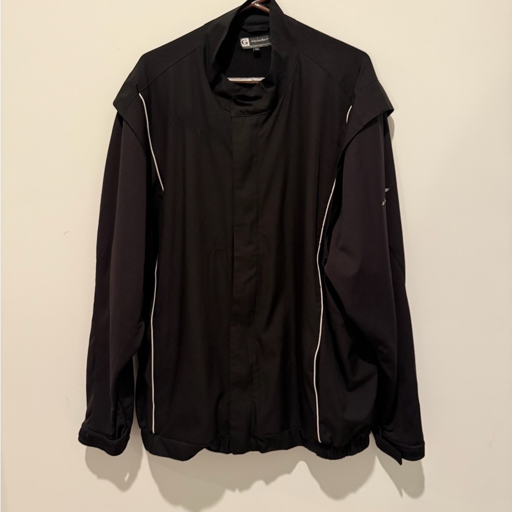 Men's Black Windbreaker Jacket